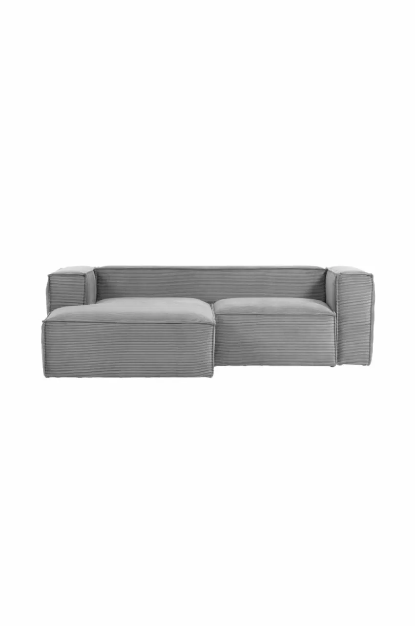 Soffor*Jotex BLOK Soffa 2-sits - Divan Vänster Ljus grå