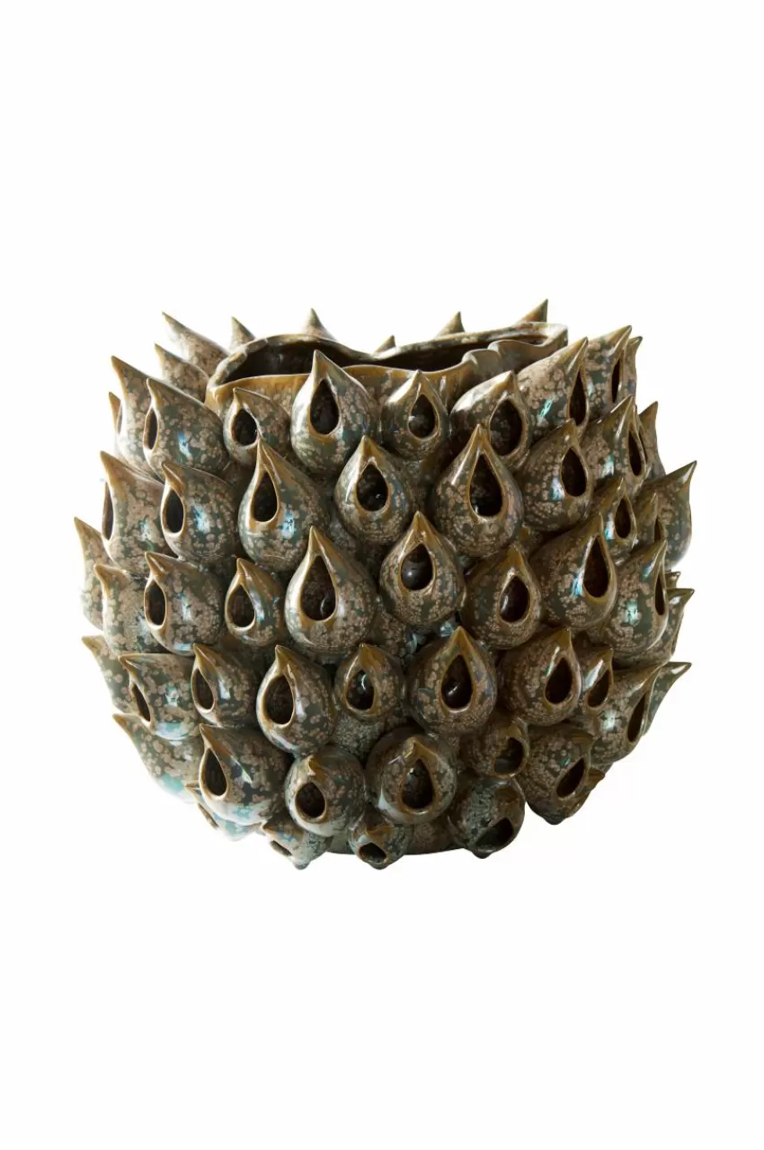 Vaser*Jotex BLOWFISH Vas - Höjd 31 Cm Grå