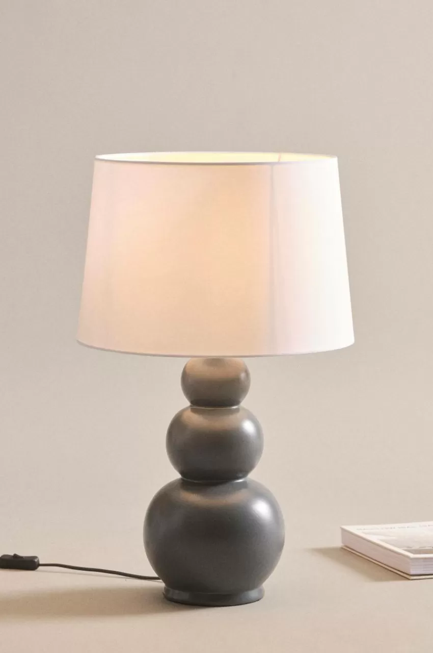 Bordslampor*Jotex BOBBY RAY Bordslampa Grå/vit