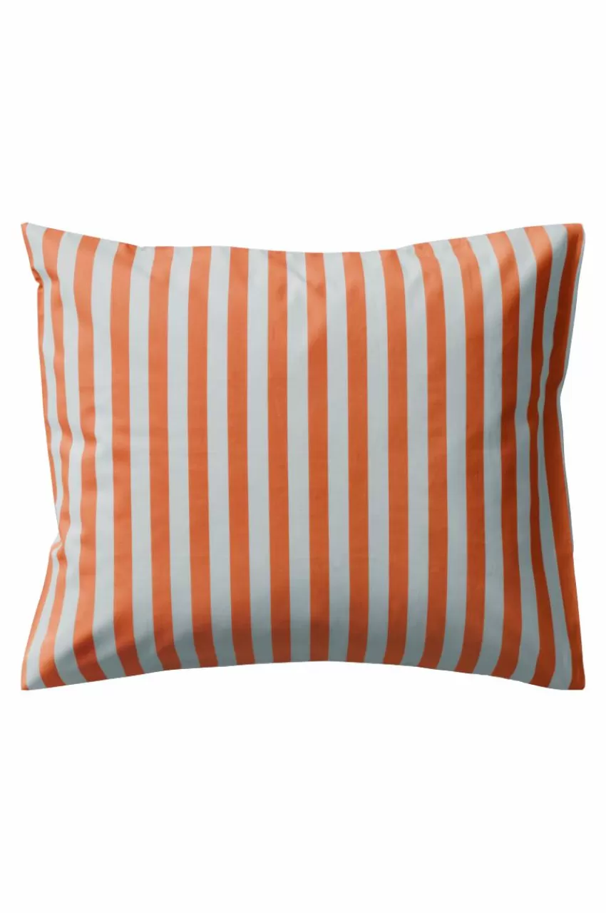 Örngott*Jotex BOEL örngott 60x50 Cm - Ekologisk Ljusblå/orange