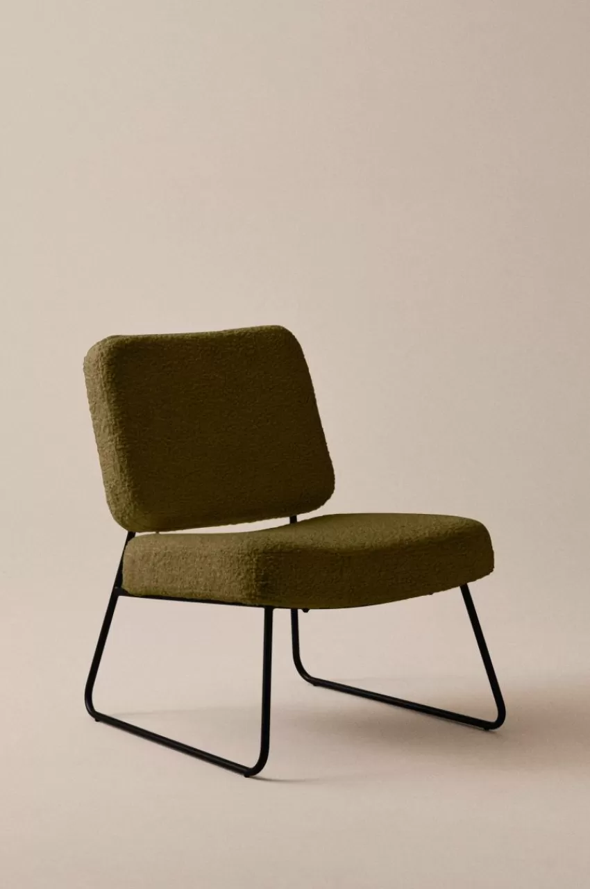 Stolar*Jotex BOLZANO TEDDY Loungestol Grön