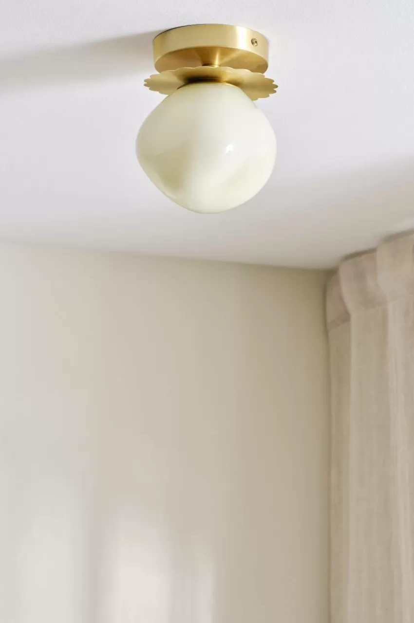 Taklampor*Jotex BON Taklampa Mässing/beige