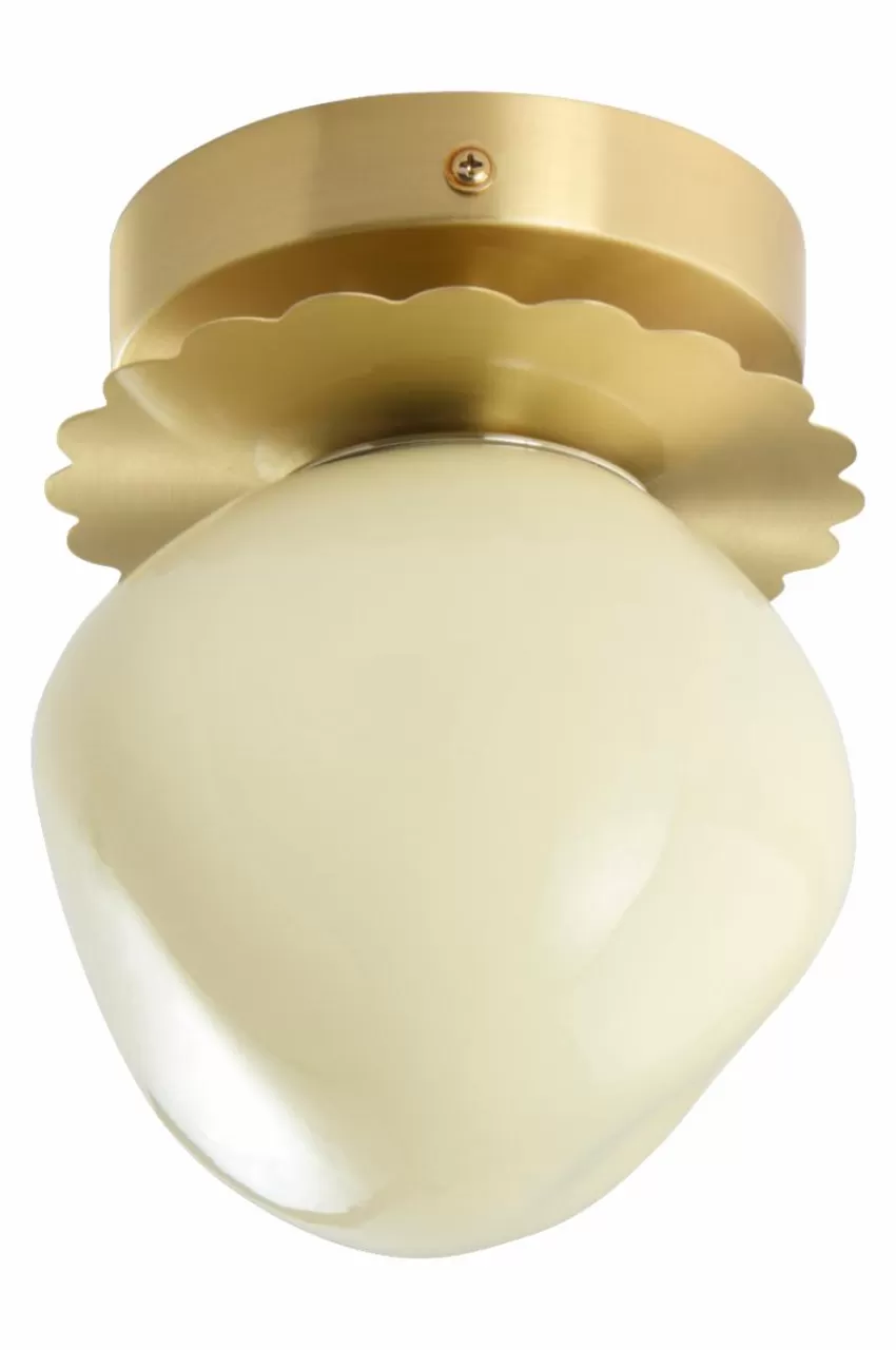 Taklampor*Jotex BON Taklampa Mässing/beige