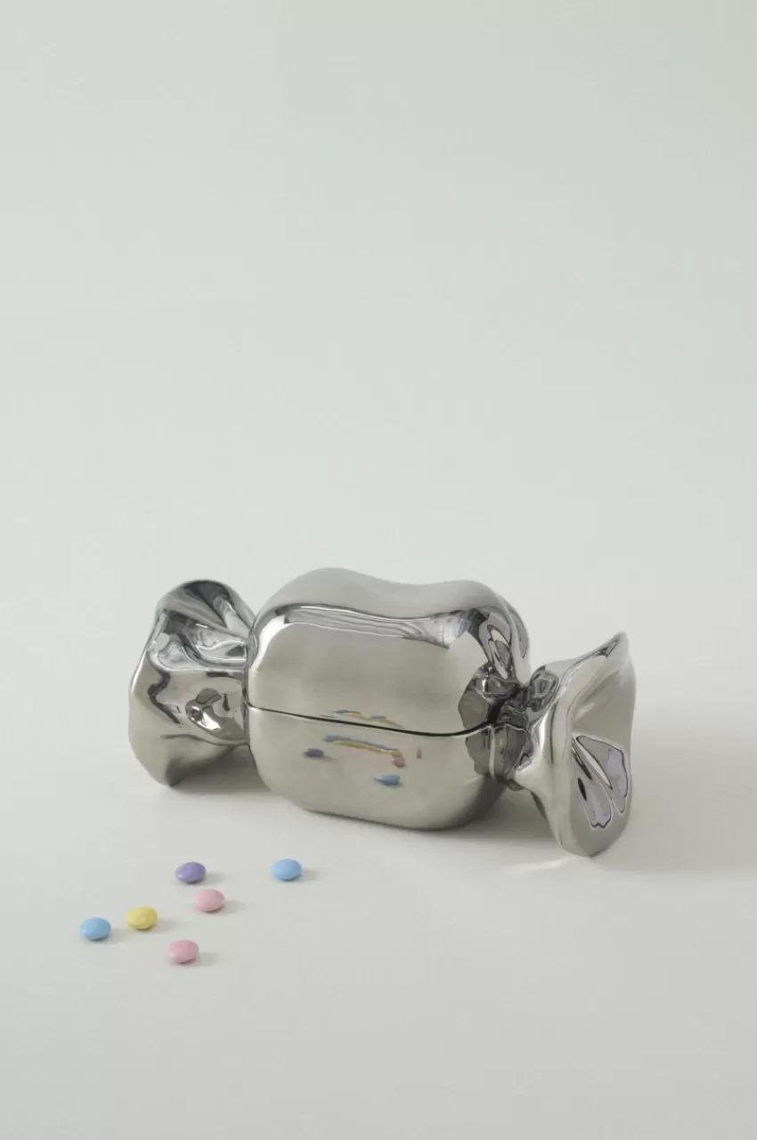 Juldukning | Juldekoration*Jotex BONBON Skål Med Lock Silver