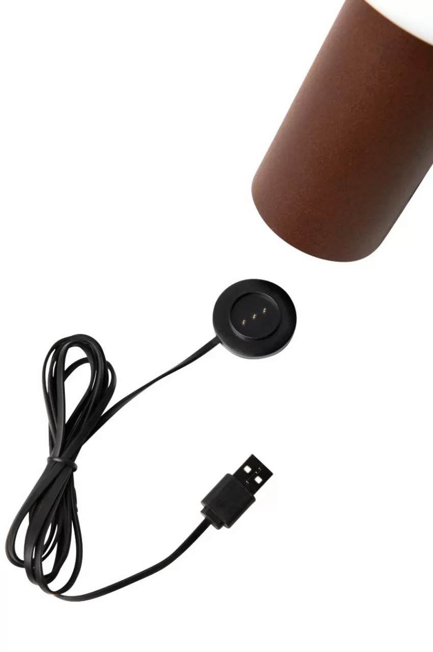 Utebelysning | Utebelysning*Jotex Bordslampa Antibes USB Höjd 19 Cm Rost