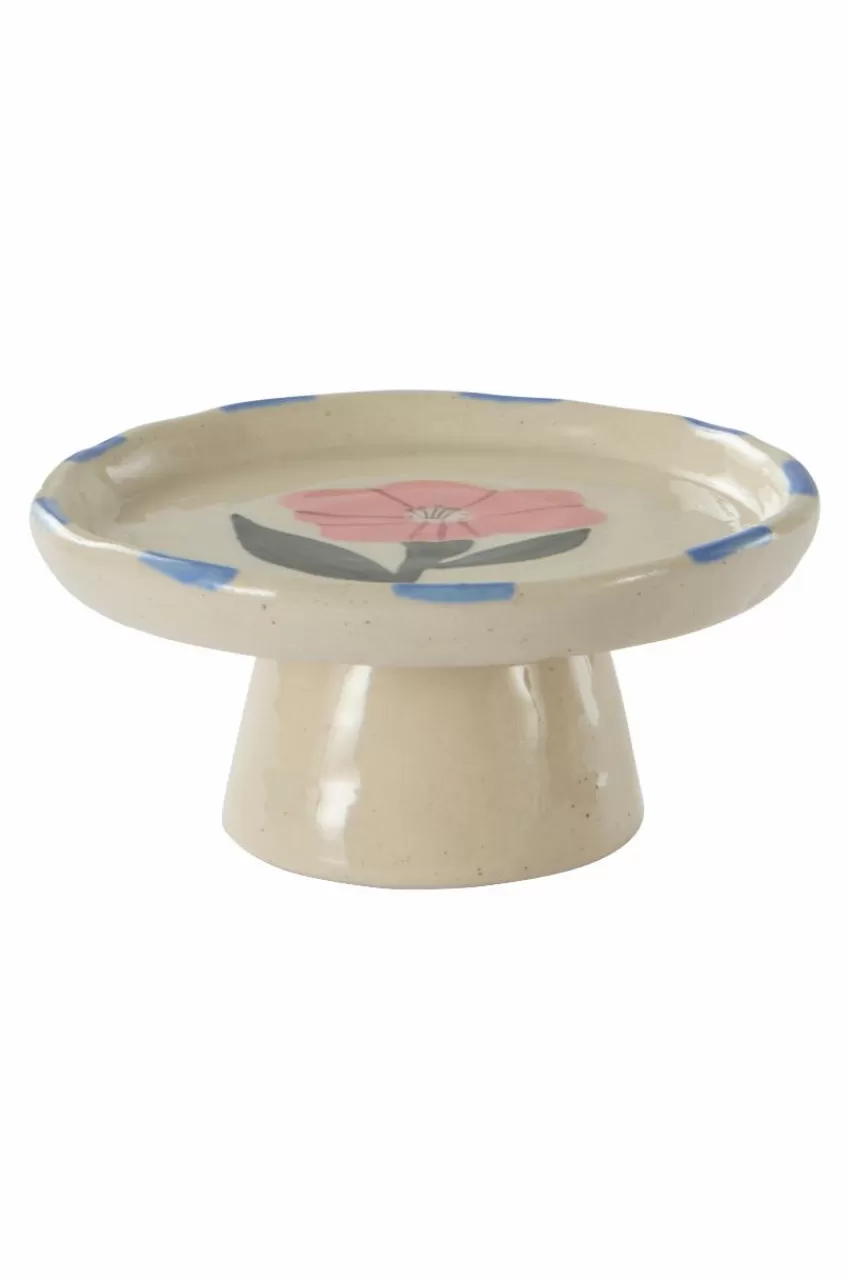 Tallrikar | Brickor & Serveringsfat*Jotex BOTANIC Serveringsfat ø 13 Cm Naturvit/multi
