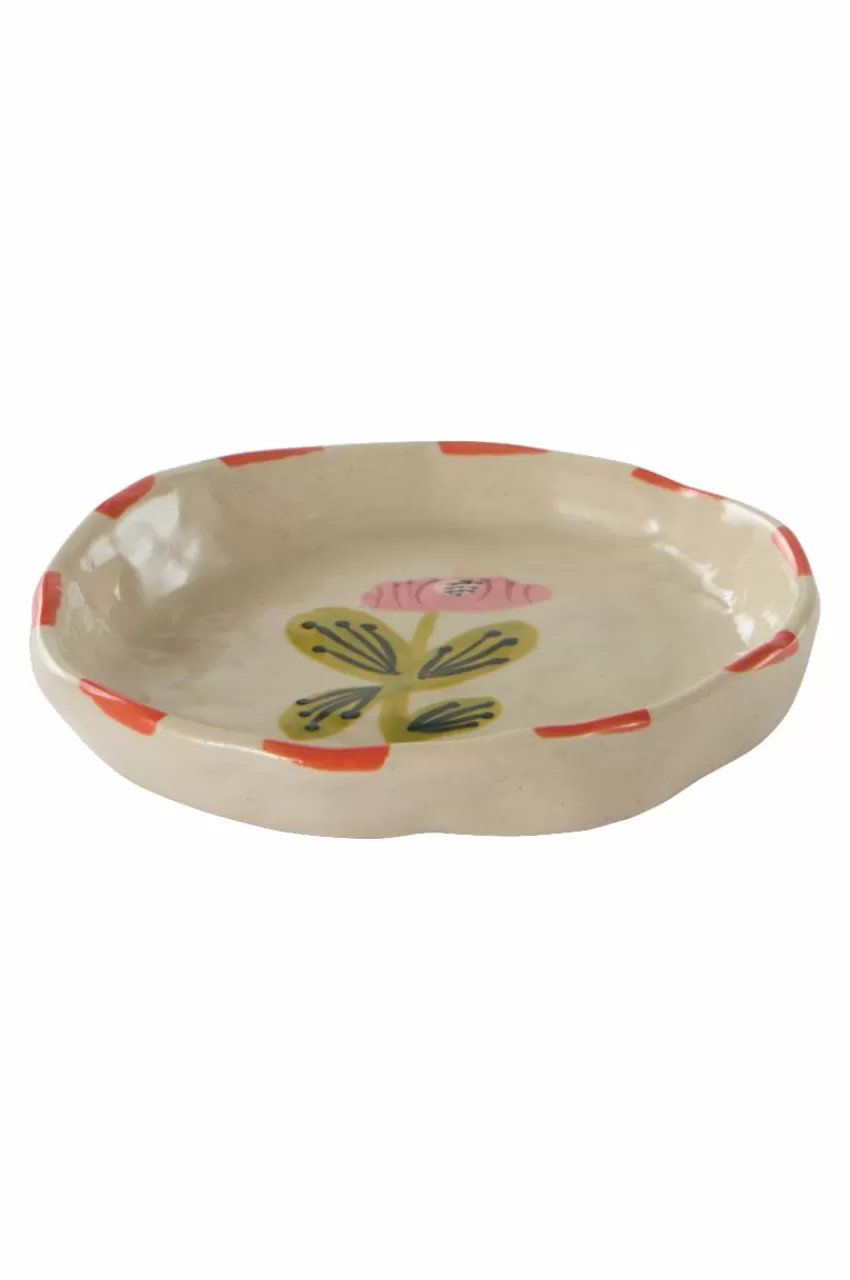Tallrikar*Jotex BOTANIC Serveringstallrik ø 13 Cm Naturvit/multi