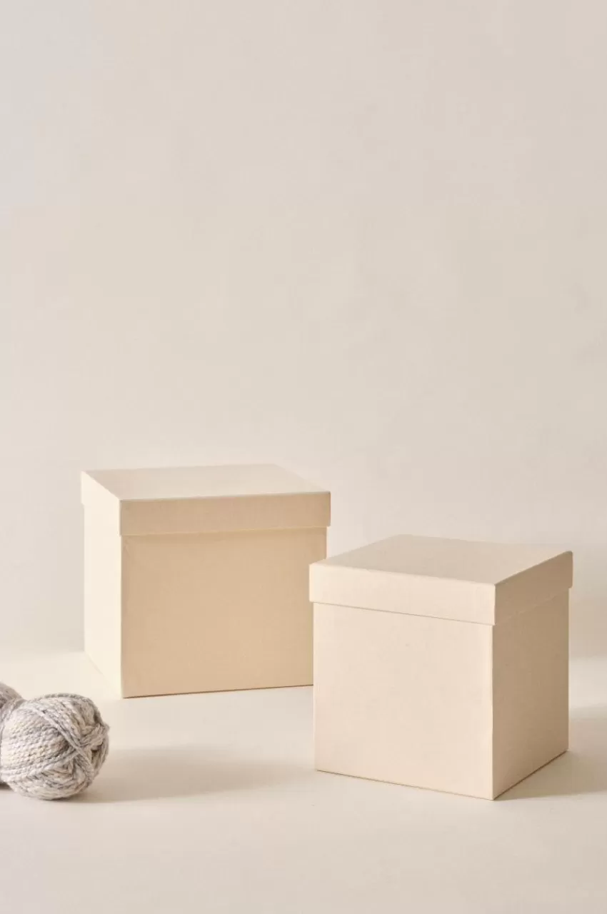 Förvaring | Barndekoration*Jotex BOXAS Pappbox 2-pack - återvunnen Gul