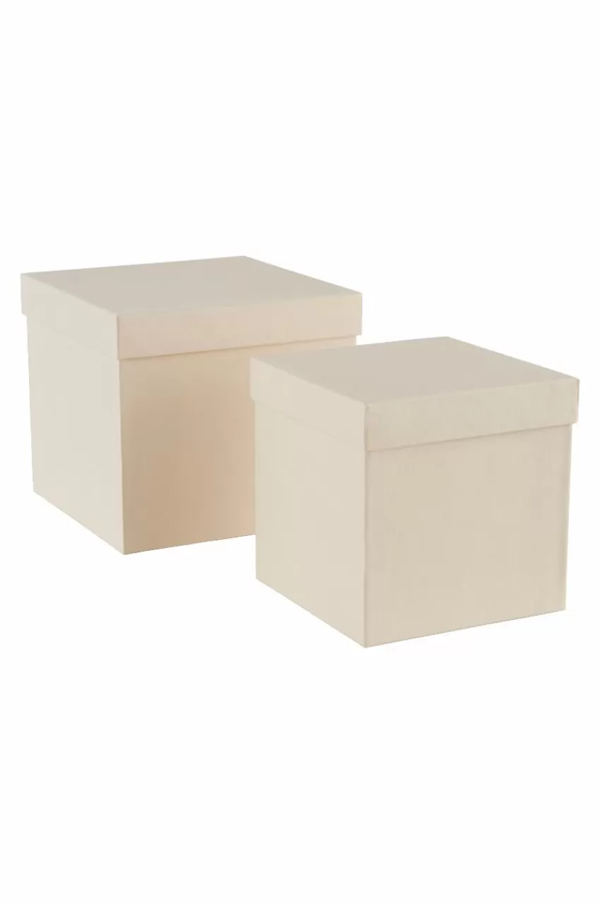Förvaring | Barndekoration*Jotex BOXAS Pappbox 2-pack - återvunnen Gul
