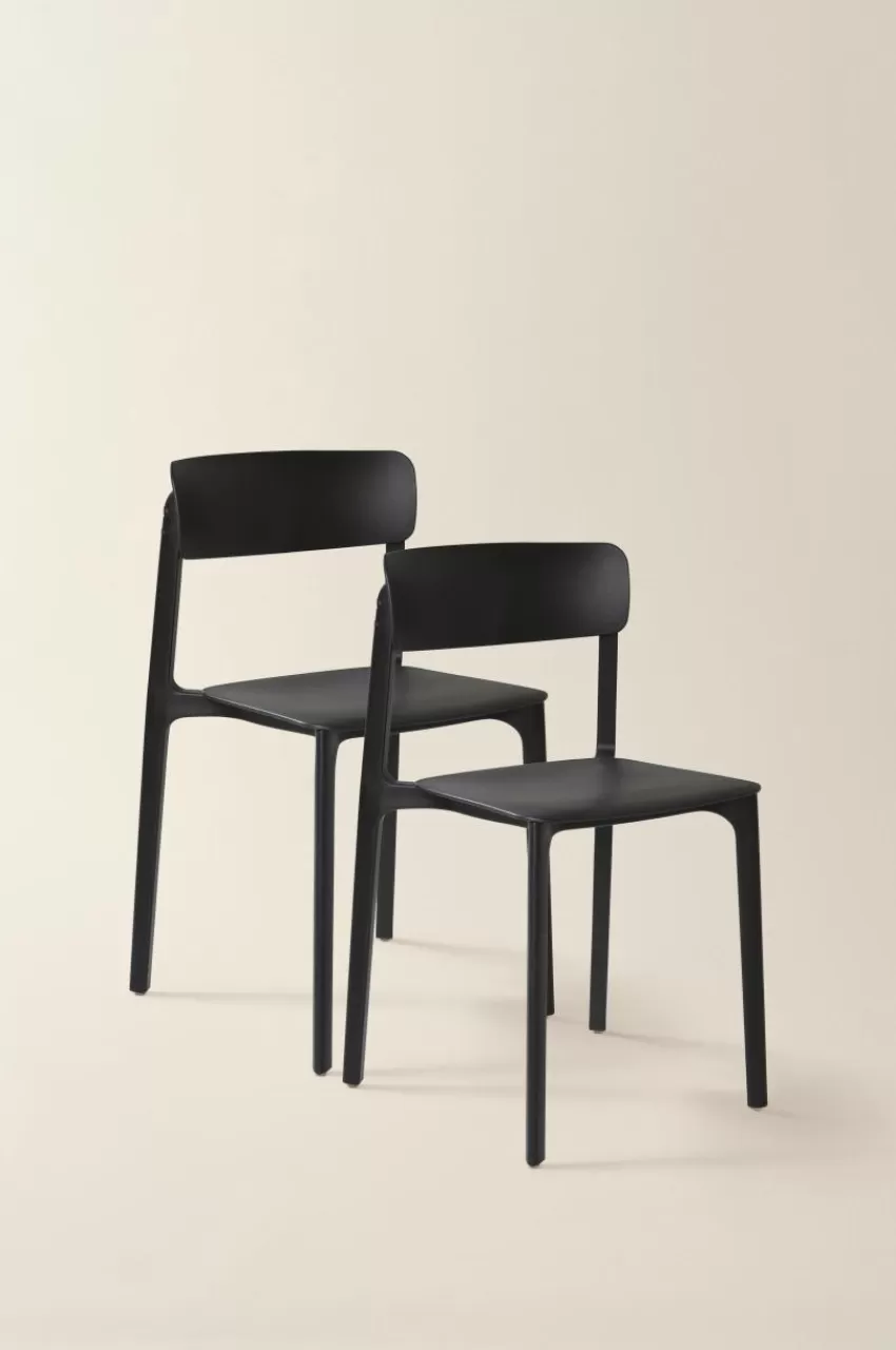 Utestolar & Utepallar | Utemöbler*Jotex BRANTEVIK Stol 2-pack Svart