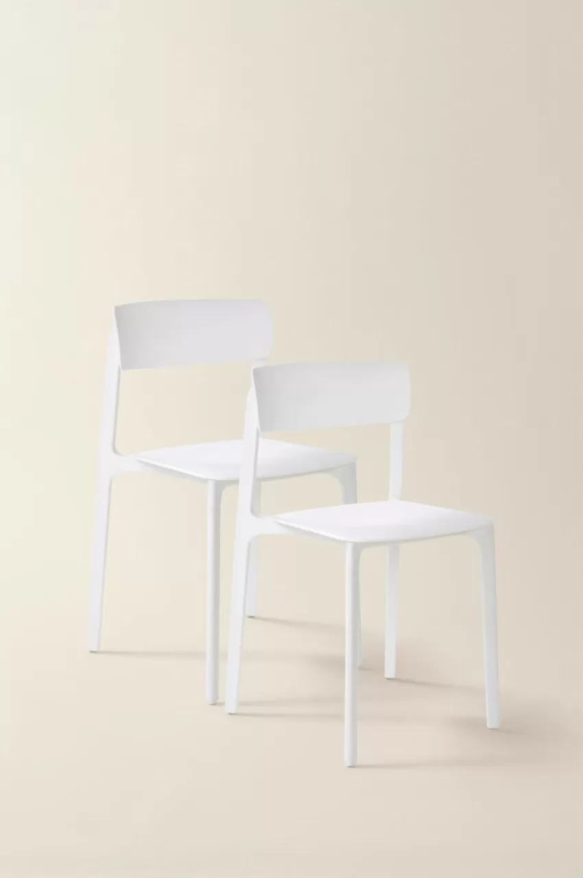 Utestolar & Utepallar | Utemöbler*Jotex BRANTEVIK Stol 2-pack Vit