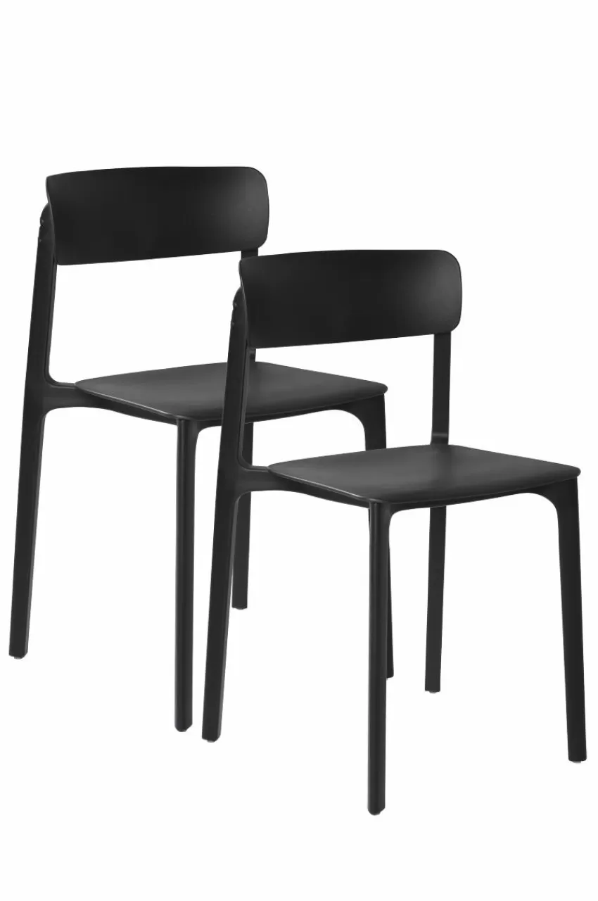 Utestolar & Utepallar | Utemöbler*Jotex BRANTEVIK Stol 2-pack Svart