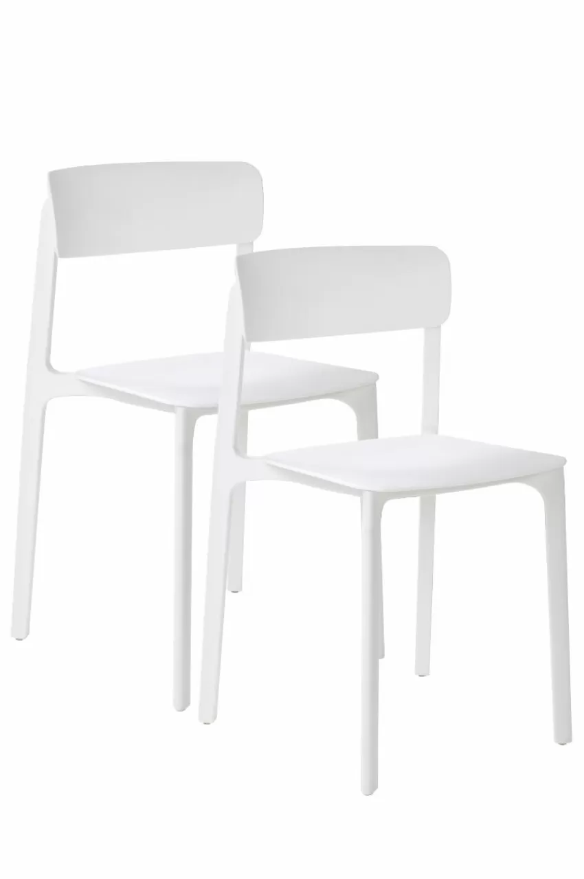 Utestolar & Utepallar | Utemöbler*Jotex BRANTEVIK Stol 2-pack Vit
