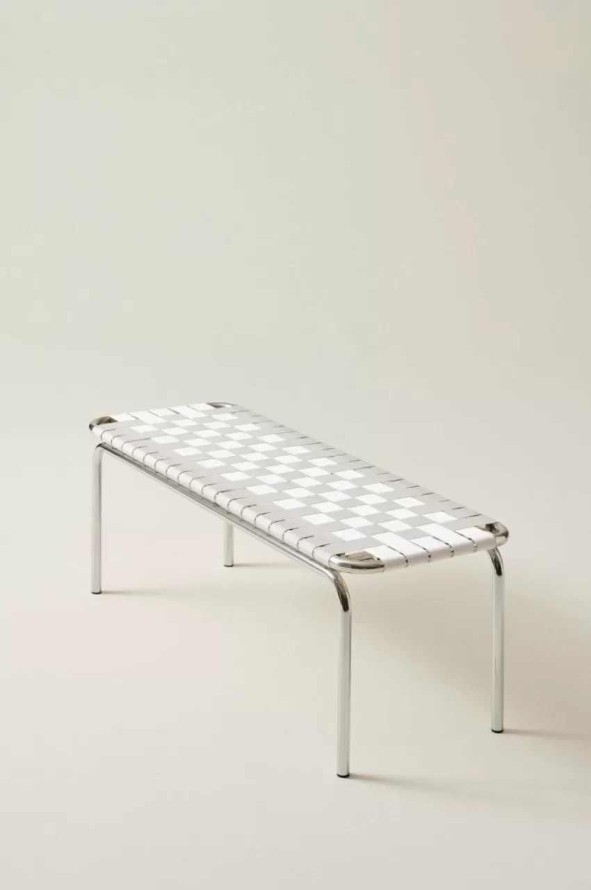 Bänkar*Jotex BREMEN Bänk 120 Cm Krom/vit
