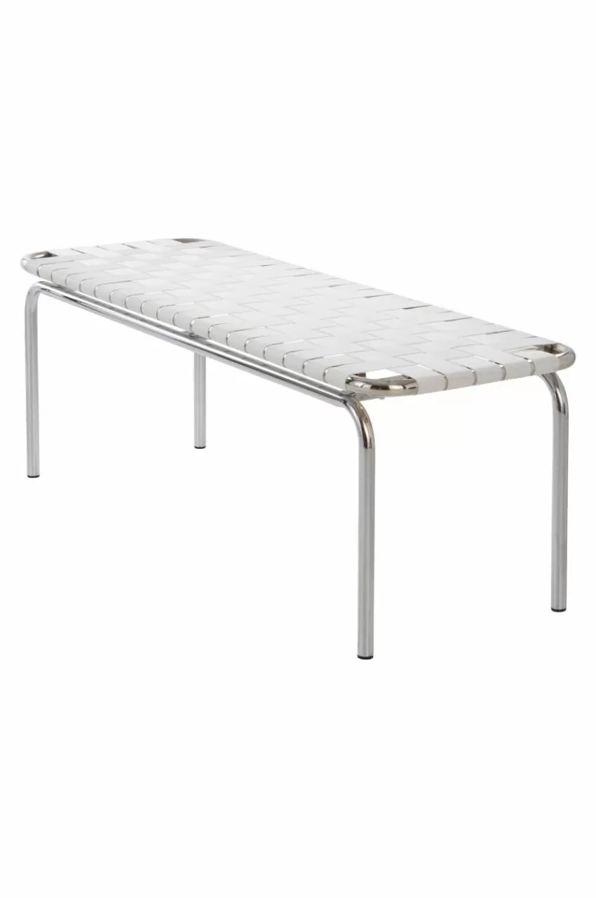 Bänkar*Jotex BREMEN Bänk 120 Cm Krom/vit