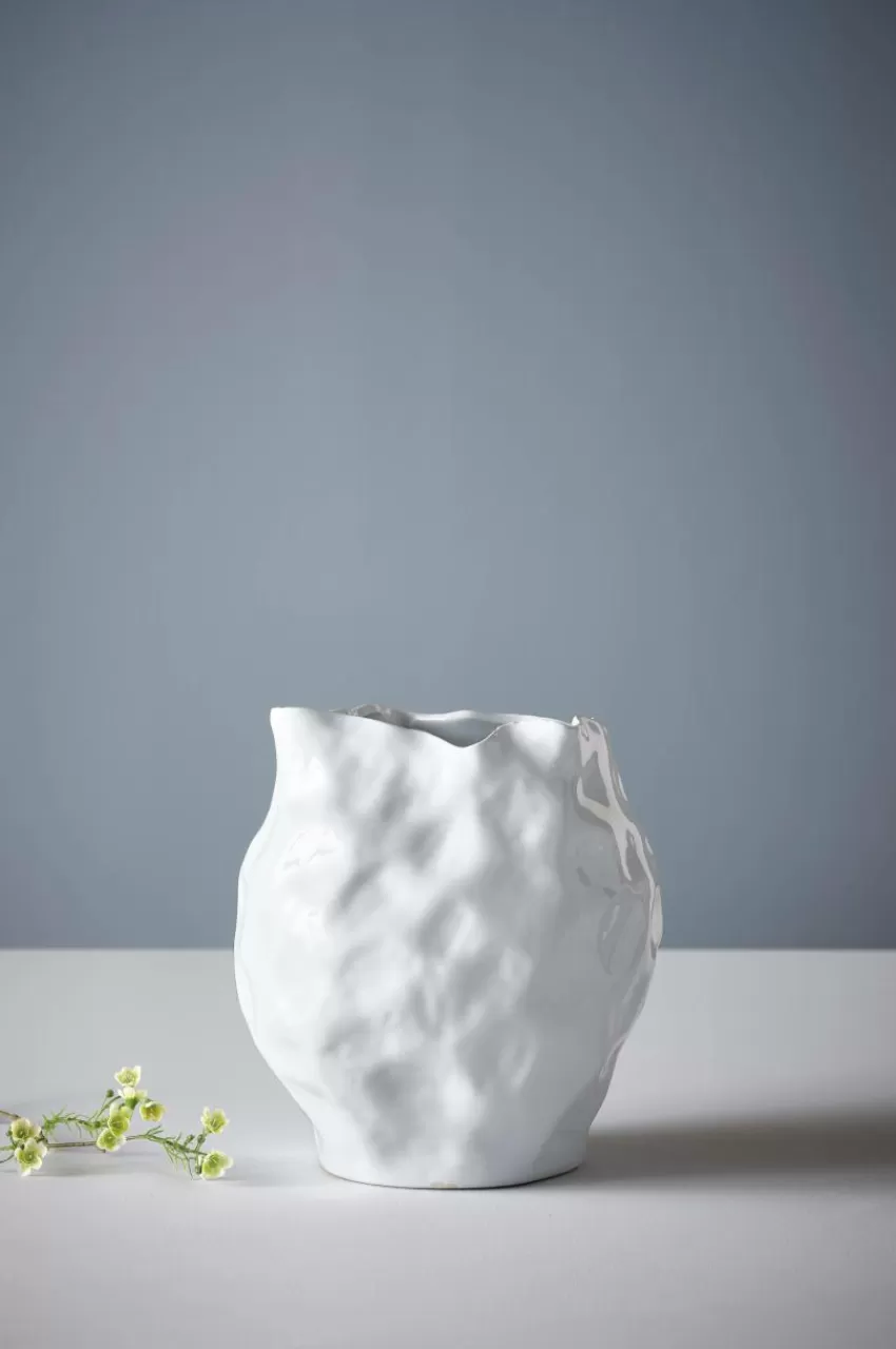 Vaser*Jotex BUBBA Vas - Höjd 31 Cm Vit