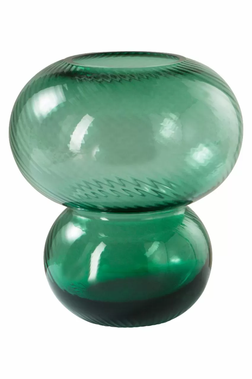 Vaser*Jotex BUBBLAN Glasvas - Höjd 19,5 Cm Grön