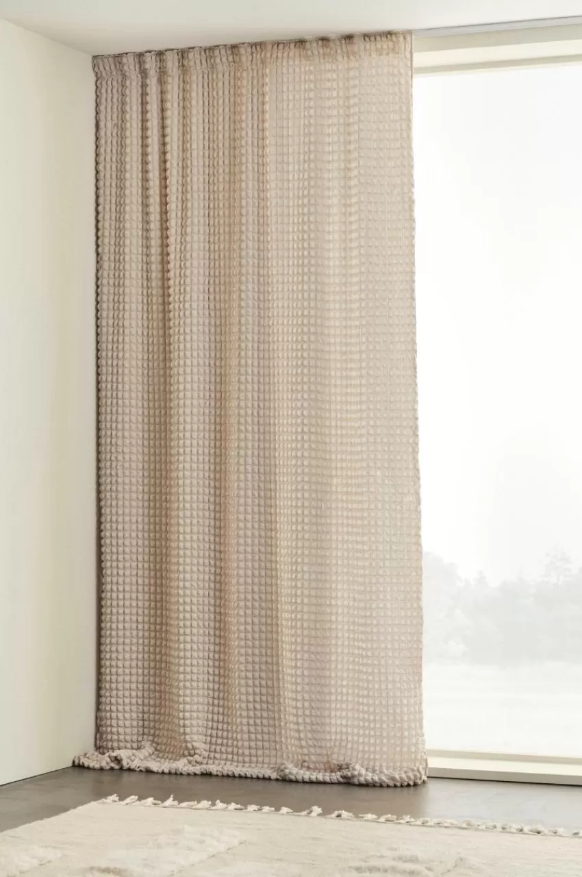Julgardiner | Multifunktionsgardiner*Jotex BUBBLY Multifuktionsgardin - 1 Längd Beige