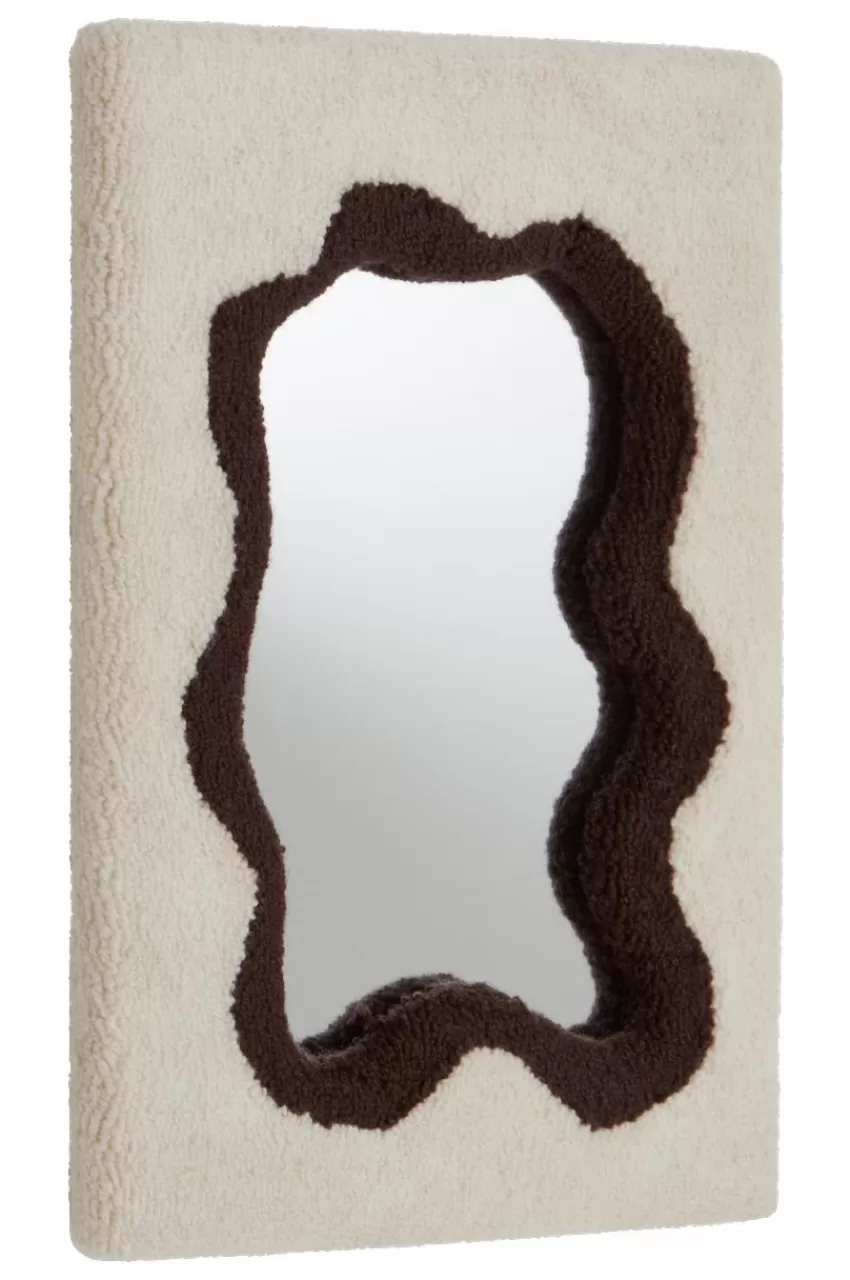 Speglar | Speglar*Jotex BUDDY Spegel - 50 Cm Vit/brun