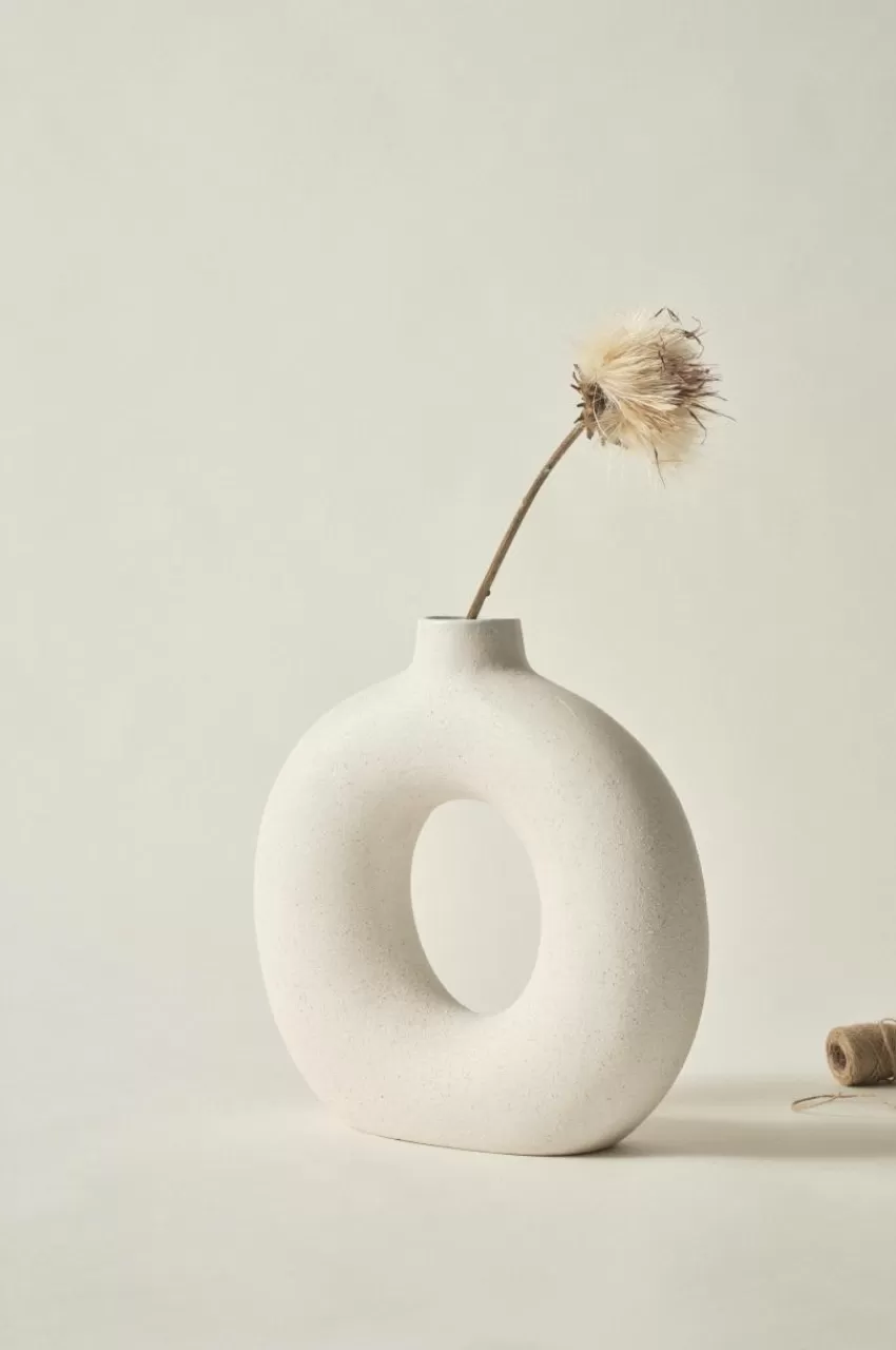 Vaser | Prydnadssaker*Jotex BUN Vas/dekoration - Höjd 30,5 Cm Matt vit