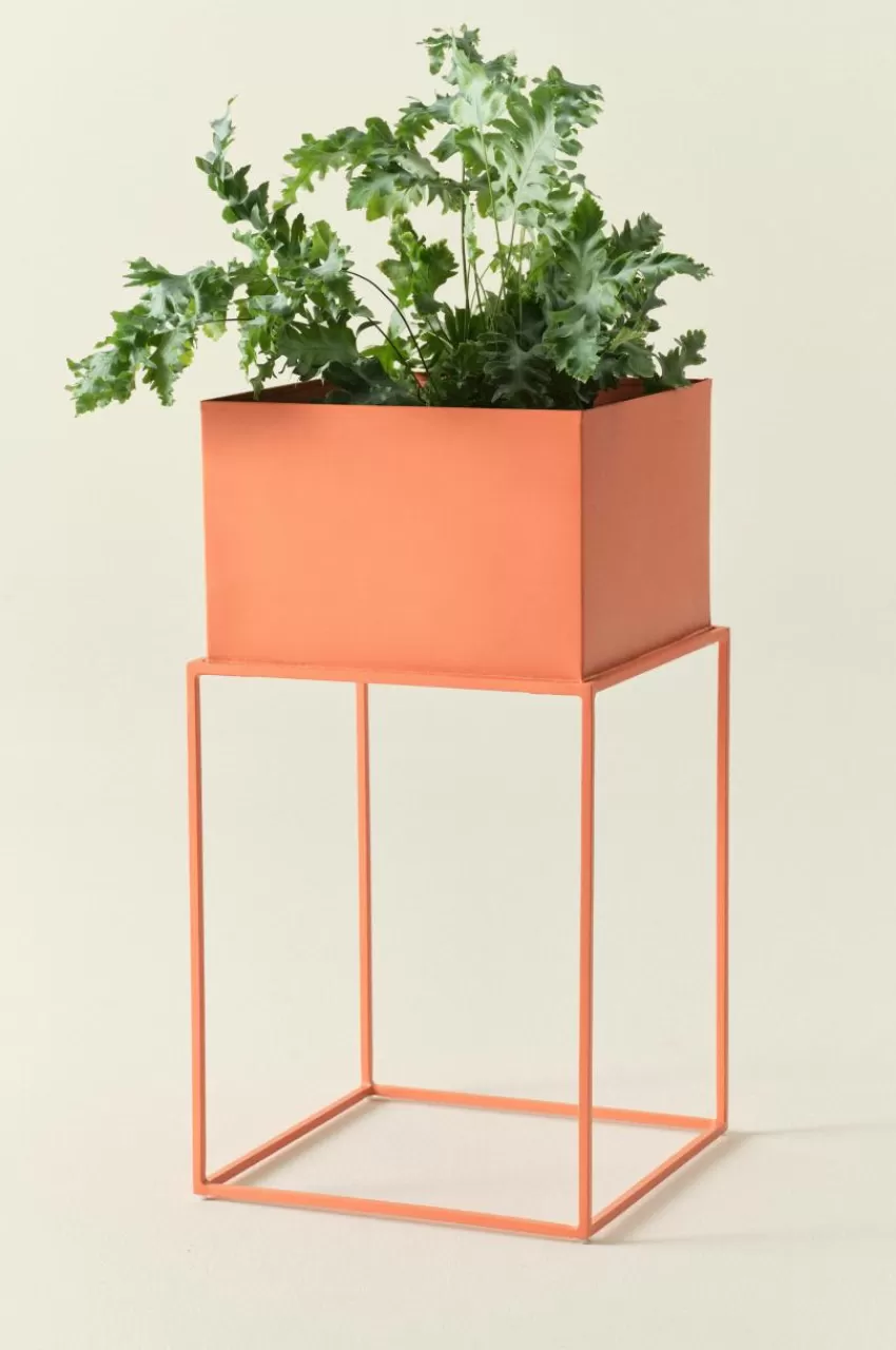 Utekrukor | Krukor*Jotex BYRON Kruka Med Ställning 32x32 Cm Orange