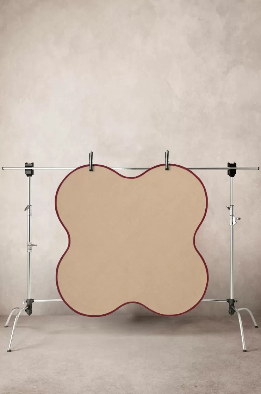 Julgransmattor*Jotex CALLISTO Julgransmatta ø 120 Cm Beige/vinröd