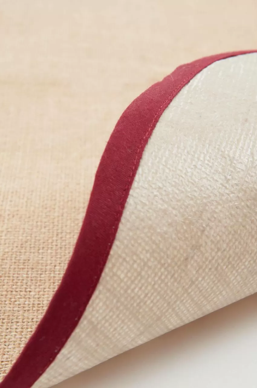 Julgransmattor*Jotex CALLISTO Julgransmatta ø 120 Cm Beige/vinröd