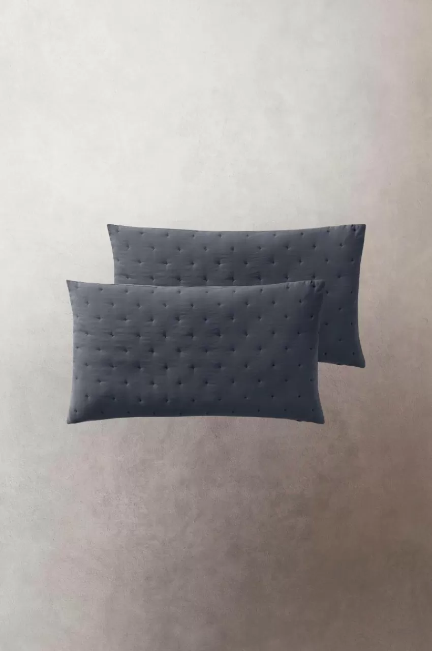 Prydnadskuddar & Fodral*Jotex CALM Kuddfodral 2-pack 90x50 Cm Mörkgrå