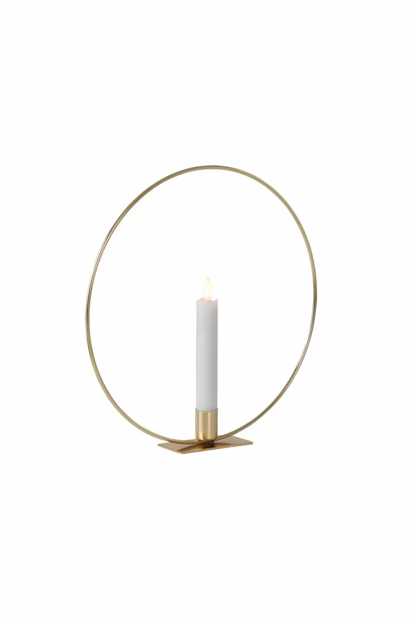 Ljusstakar | Juldekoration*Jotex CANDLE RING Bordsdekoration Med LED-ljus Mässing