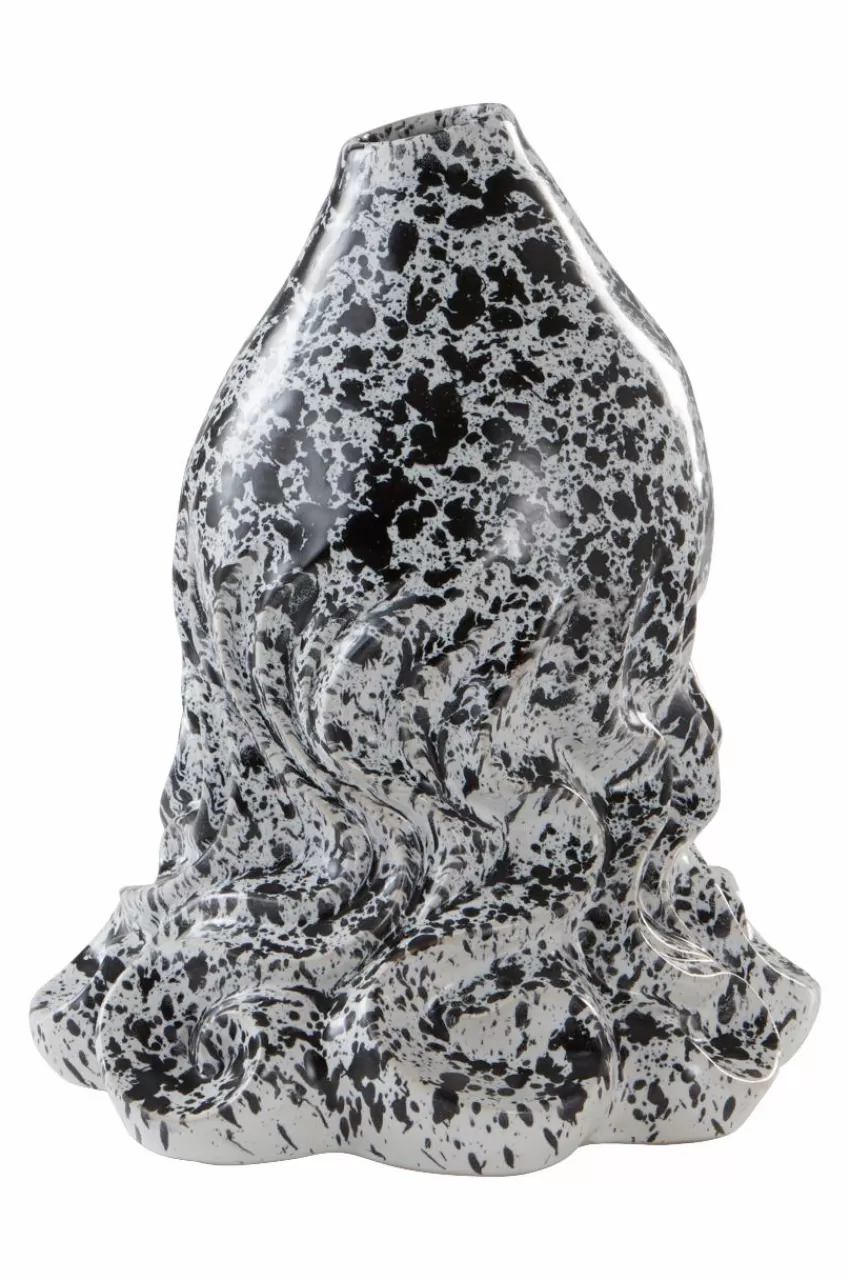 Vaser | Prydnadssaker*Jotex CANYON MULTI Vas/dekoration - Höjd 32 Cm Vit/svart