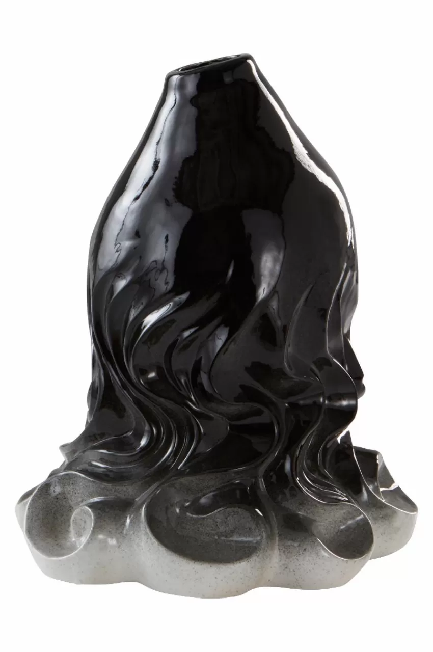 Vaser | Prydnadssaker*Jotex CANYON Vas/dekoration - Höjd 32 Cm Svart/vit