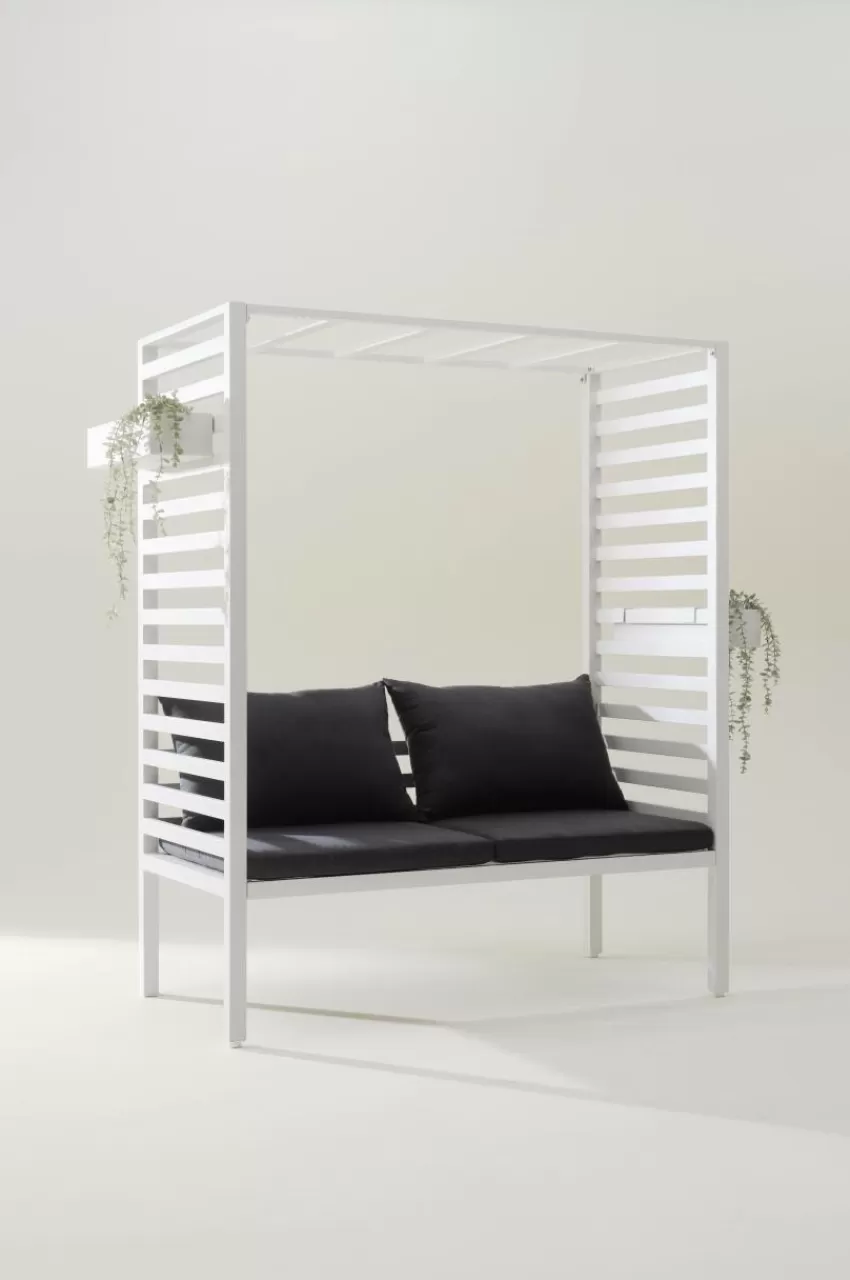 Parasoller & Pergola | Utemöbler*Jotex CARLO Soffa Med Pergola Vit