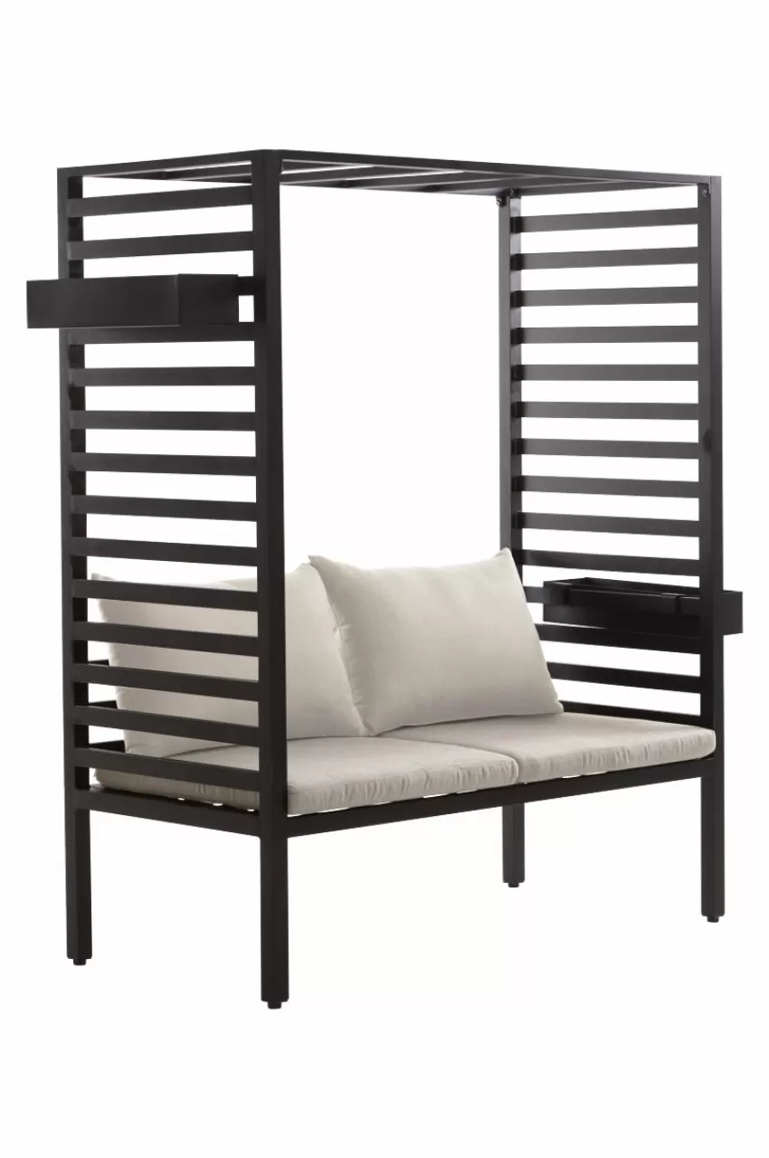 Parasoller & Pergola | Utemöbler*Jotex CARLO Soffa Med Pergola Svart