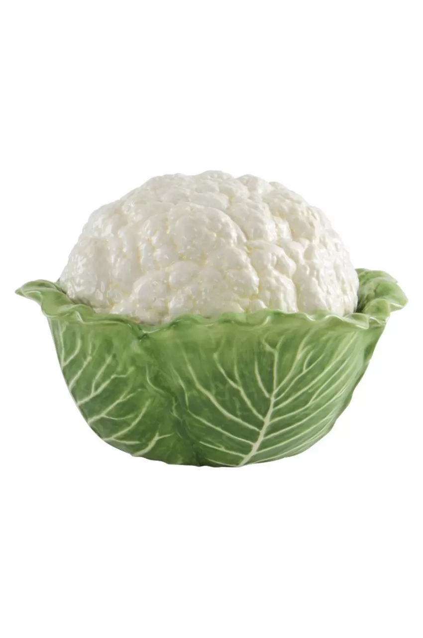 Brickor & Serveringsfat*Jotex CAULIFLOWER Skål Med Lock Grön/naturvit