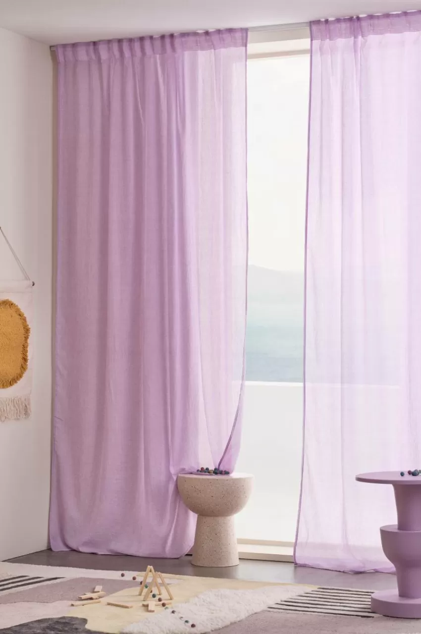 Barngardiner*Jotex CIA Multifunktionsgardin 2-pack Lila