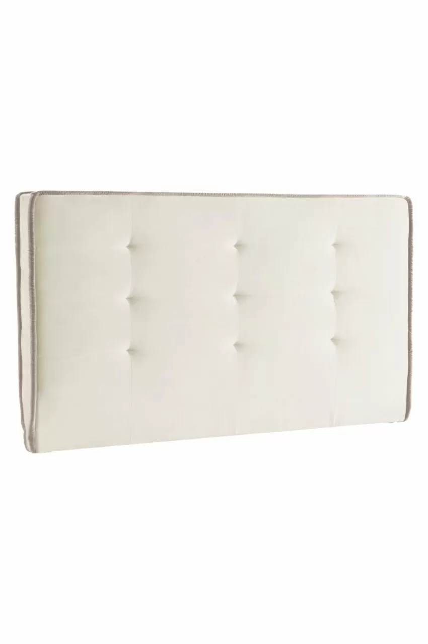 Sänggavlar*Jotex CLIFTON Sänggavel 180 Cm Naturvit/greige piping