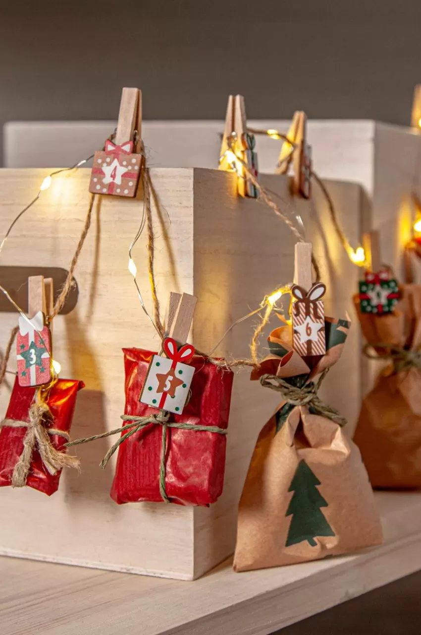Julbelysning*Jotex CLIPPY ADVENT Ljusslinga Multi