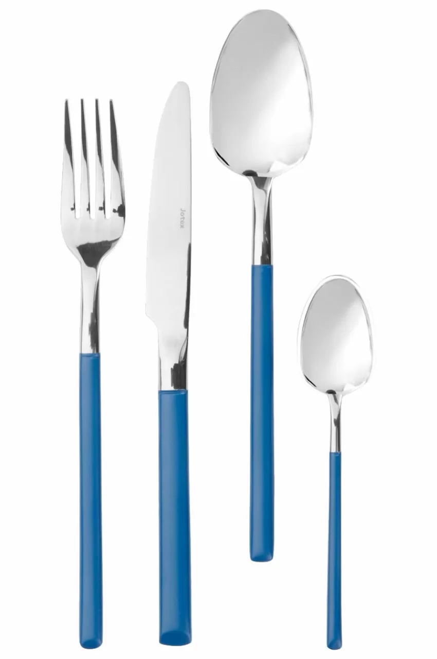 Bestick*Jotex COLT Bestickset 24 Delar Silver/blå