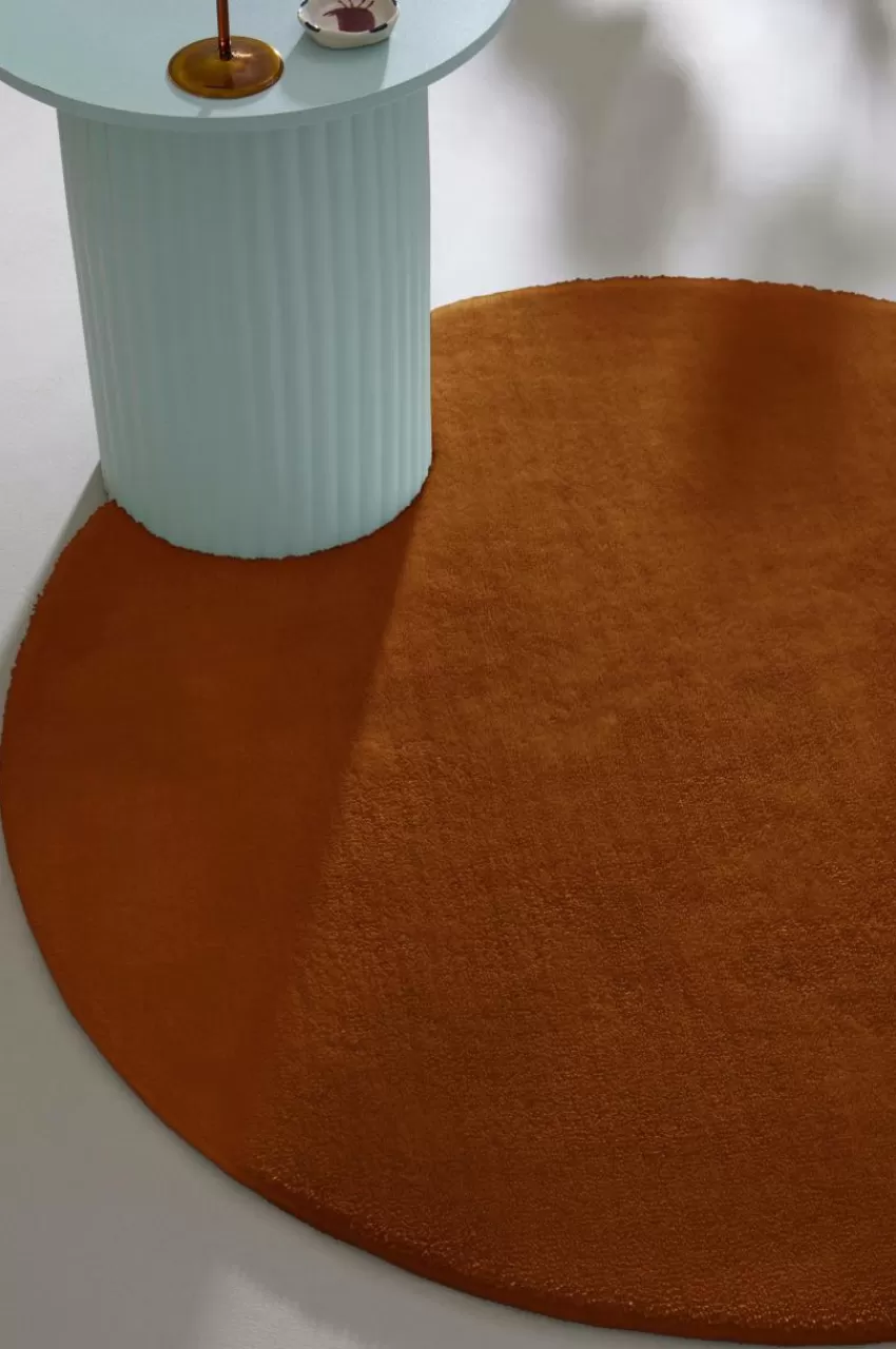 Lugg- & Ryamattor | Julgransmattor*Jotex CORAL Rund Luggmatta Rost