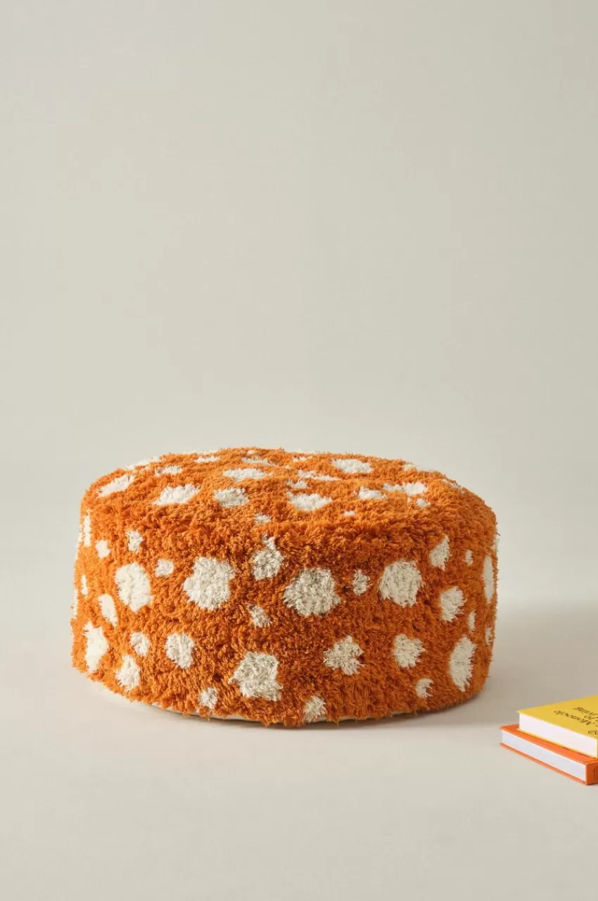 Sittpuffar*Jotex CORALLI Puff Orange/Vit