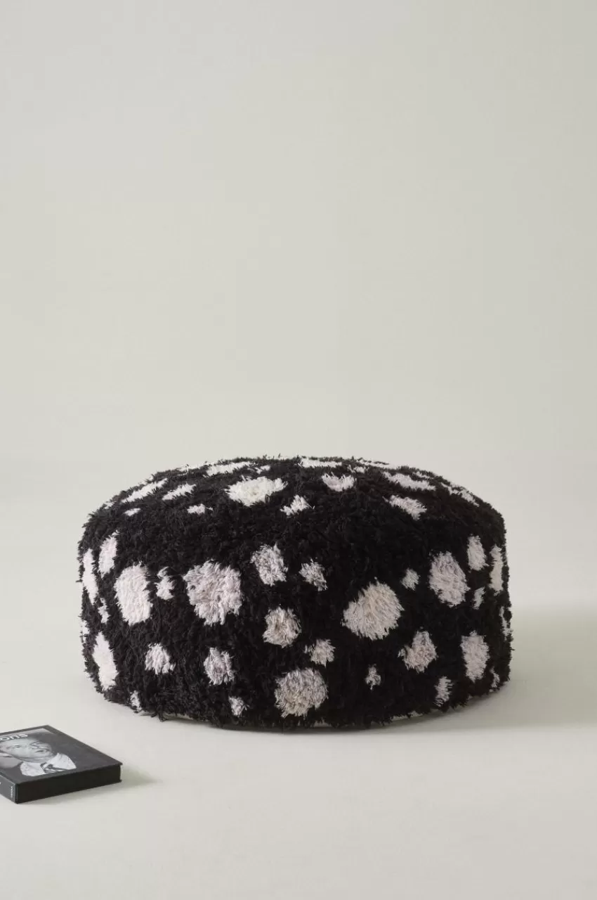 Sittpuffar*Jotex CORALLI Puff Svart/Vit