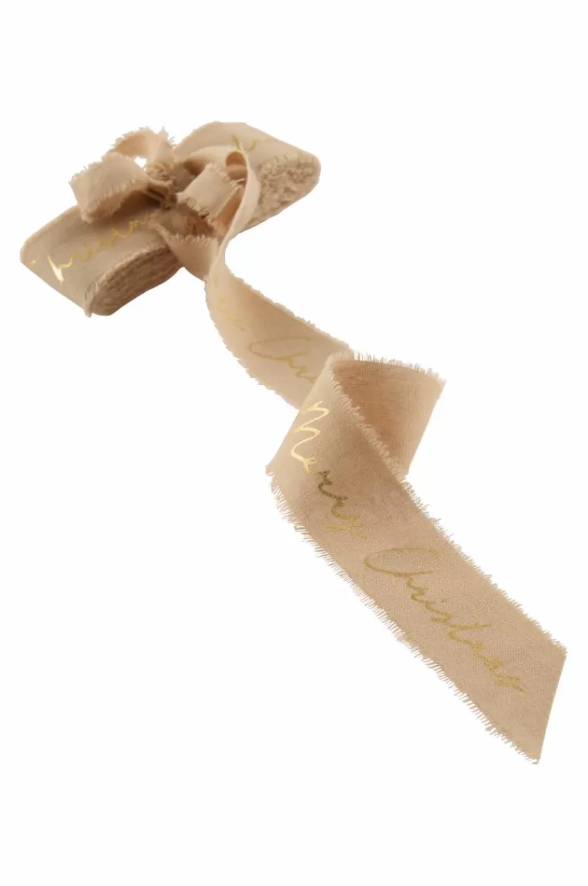 Juldekoration*Jotex COTTON RAW Band Beige