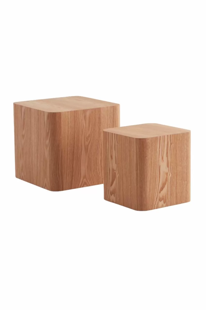 Bord*Jotex CUBO Sidobord 2-pack 30x30 Cm, 40x40 Cm Natur