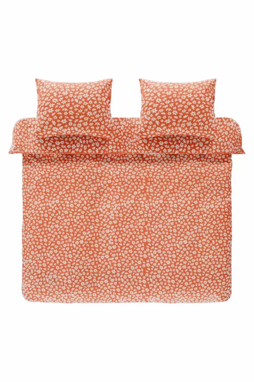 Påslakanset*Jotex DAISY Påslakanset Dubbelsäng - Ekologisk Orange