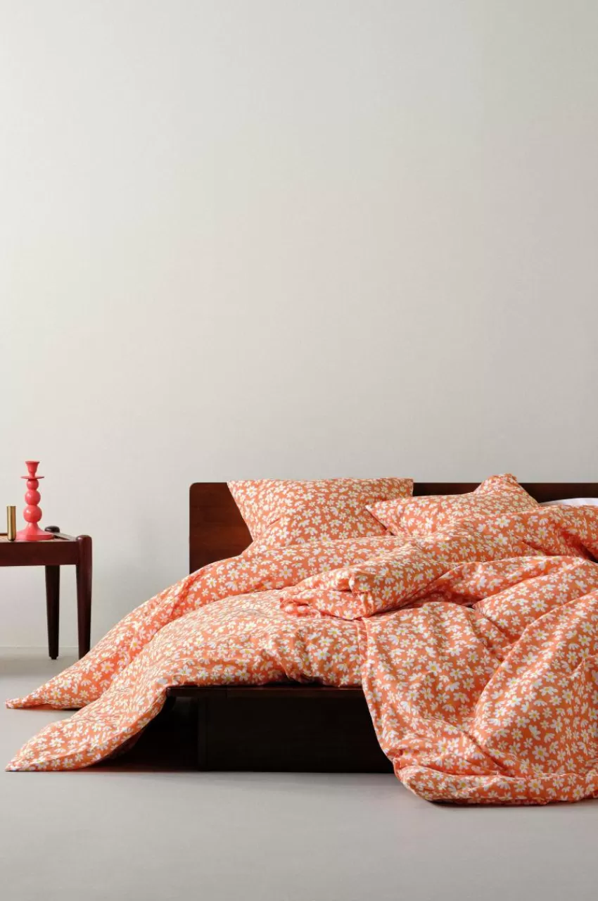 Påslakanset*Jotex DAISY Påslakanset Enkelsäng - Ekologisk Orange
