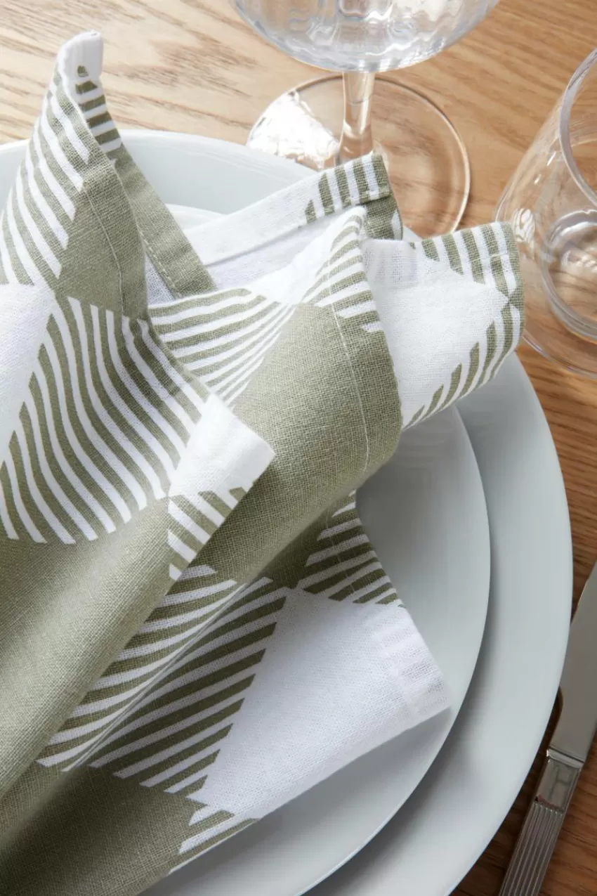 Servetter*Jotex DALIA Servett 4-pack Grön