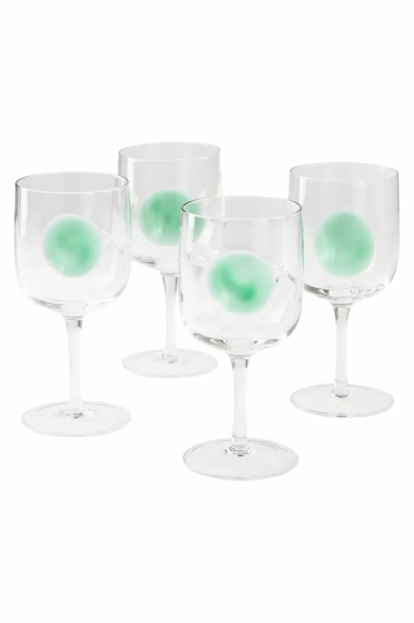 Glas*Jotex DART Vinglas 4-pack Transparent/grön