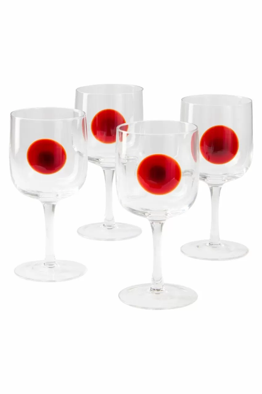 Glas*Jotex DART Vinglas 4-pack Transparent/vinröd