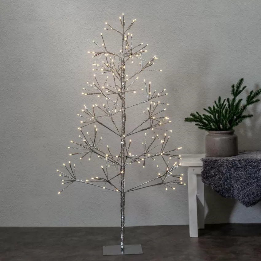 Utebelysning | Utebelysning*Jotex Dekorationsträd Flower Tree 120cm Silver
