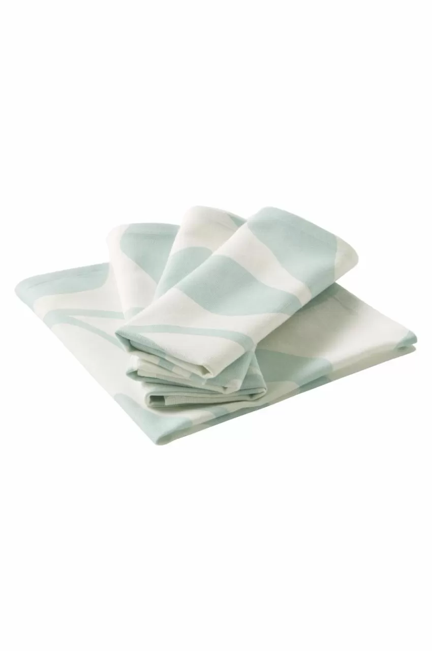 Servetter*Jotex DELLA Servett 4-pack Blå/vit